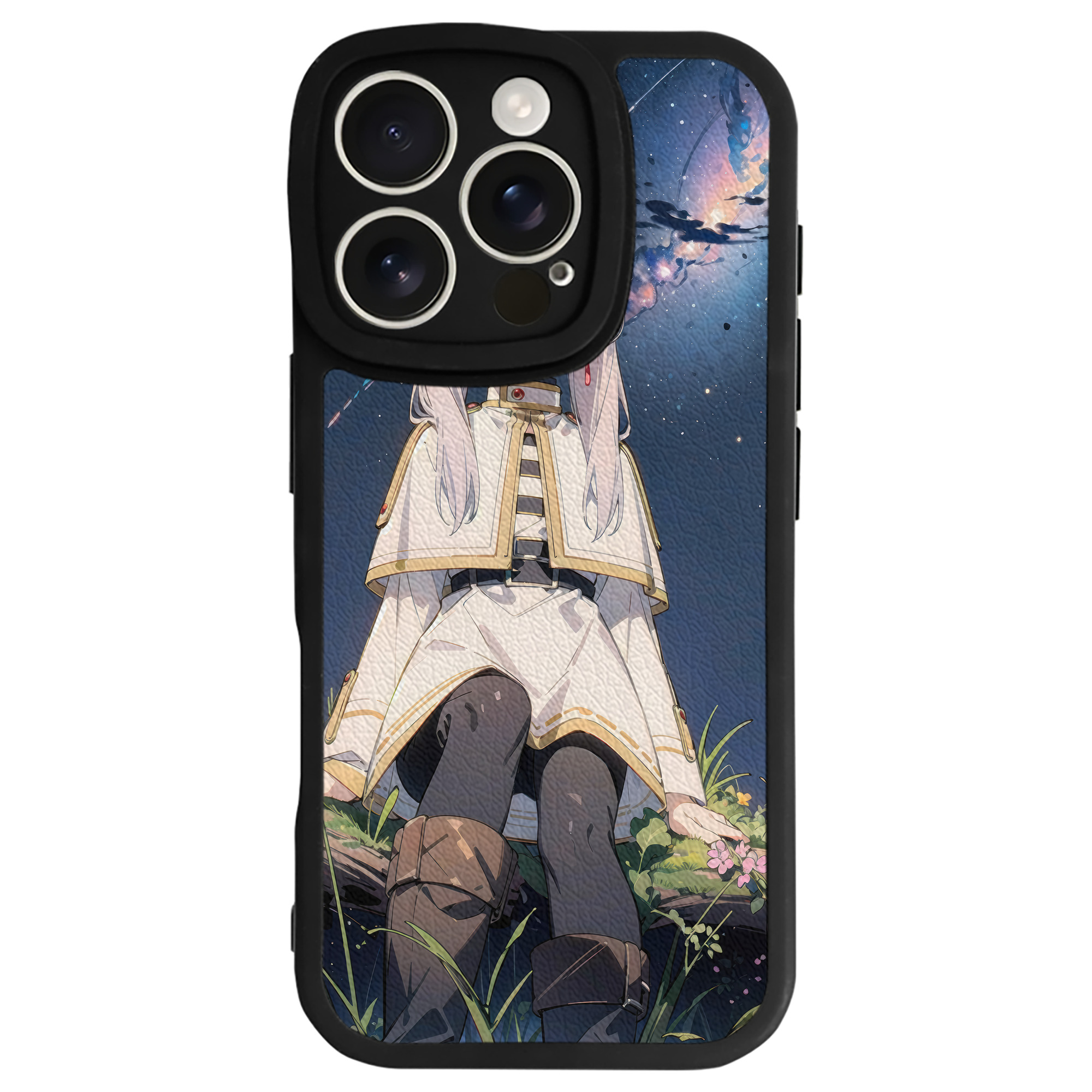 （画像用） 葬送のフリーレン Frieren 【iPhone 16シリーズ対応】シリコンスマホケース（レザー調） 材質：シリコン